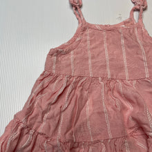 Load image into Gallery viewer, Girls Anko, pink &amp; white viscose / modal summer dress, EUC, size 00, L: 34cm