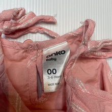 Load image into Gallery viewer, Girls Anko, pink &amp; white viscose / modal summer dress, EUC, size 00, L: 34cm