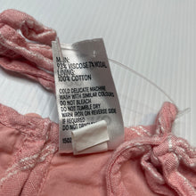 Load image into Gallery viewer, Girls Anko, pink &amp; white viscose / modal summer dress, EUC, size 00, L: 34cm