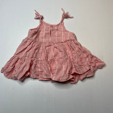 Load image into Gallery viewer, Girls Anko, pink &amp; white viscose / modal summer dress, EUC, size 00, L: 34cm