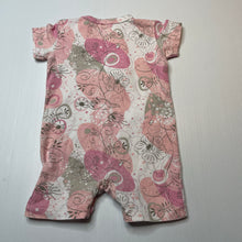 Load image into Gallery viewer, Girls Koko &amp; Co, floral stretchy romper, light marks, FUC, size 00,  