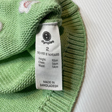 Load image into Gallery viewer, Girls Dymples, embroidered knitted cotton cardigan, FUC, size 2,  