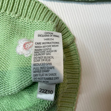 Load image into Gallery viewer, Girls Dymples, embroidered knitted cotton cardigan, FUC, size 2,  
