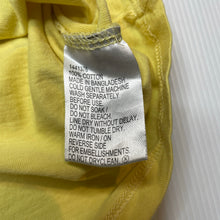 Load image into Gallery viewer, Boys Tilt, yellow cotton singlet / tank top, diggers, EUC, size 2,  