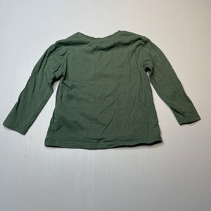 Boys Anko, cotton long sleeve tee / top, GUC, size 2,  