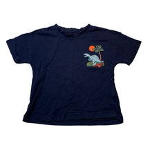 Load image into Gallery viewer, Boys KID, navy cotton tee / top, dinosaur, EUC, size 2,  