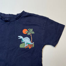 Load image into Gallery viewer, Boys KID, navy cotton tee / top, dinosaur, EUC, size 2,  