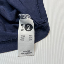 Load image into Gallery viewer, Boys KID, navy cotton tee / top, dinosaur, EUC, size 2,  