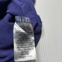 Load image into Gallery viewer, Unisex Bluey, embroidered cotton tee / top, wash fade, FUC, size 2,  