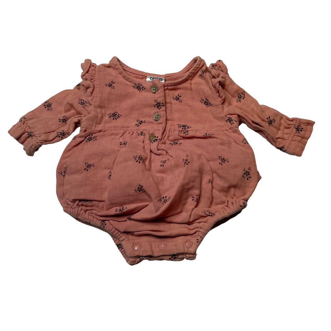Girls Anko, organic cotton romper, FUC, size 0000,  