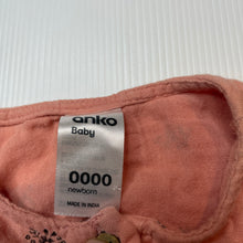 Load image into Gallery viewer, Girls Anko, organic cotton romper, FUC, size 0000,  