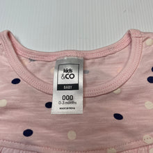 Load image into Gallery viewer, Girls Kids &amp; Co, cotton long sleeve romper, EUC, size 000,  