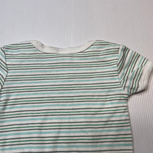 Load image into Gallery viewer, Unisex sunnozy, striped cotton bodysuit / romper, GUC, size 00,  