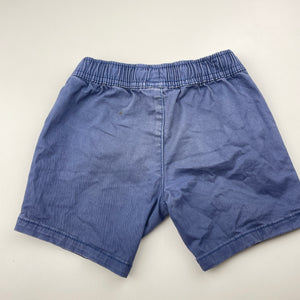 Boys KID, blue stretch cotton shorts, elasticated, FUC, size 2,  