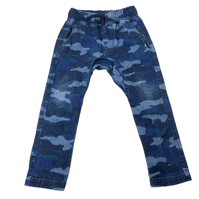 Unisex Bonds, camo print cotton pants, elasticated, FUC, size 3,  