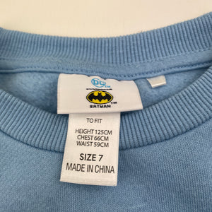 Boys DC Comics, Batman fleece lined sweater / jumper, FUC, size 7,  