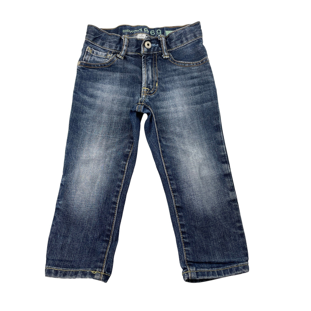 Boys GAP, skinny fit stretch denim jeans, adjustable, Inside leg: 41cm, FUC, size 2,  