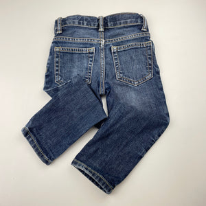 Boys GAP, skinny fit stretch denim jeans, adjustable, Inside leg: 41cm, FUC, size 2,  
