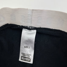 Load image into Gallery viewer, Girls Bonds, black stretchy leggings, Inside leg: 48cm, FUC, size 5,  