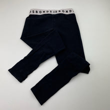 Load image into Gallery viewer, Girls Bonds, black stretchy leggings, Inside leg: 48cm, FUC, size 5,  