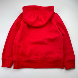 Unisex Nike, red fleece lined hoodie sweater, GUC, size 5-6,  