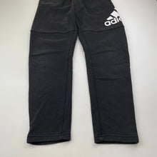 Load image into Gallery viewer, Boys Adidas, black track pants, elasticated, Inside leg: 55.5cm, GUC, size 9-10,  