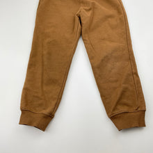 Load image into Gallery viewer, Boys brown, casual pants, elasticated, Inside leg: 38.5cm, FUC, size 4,  