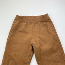 Load image into Gallery viewer, Boys brown, casual pants, elasticated, Inside leg: 38.5cm, FUC, size 4,  