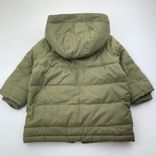Load image into Gallery viewer, Boys GAP, khaki puffer jacket / coat, detachable hood, GUC, size 2,  