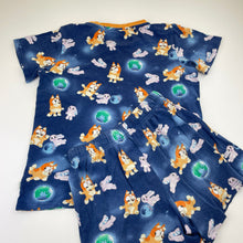 Load image into Gallery viewer, Girls Peter Alexander, Bluey pyjama top &amp; shorts, wash fade, FUC, size 10,  