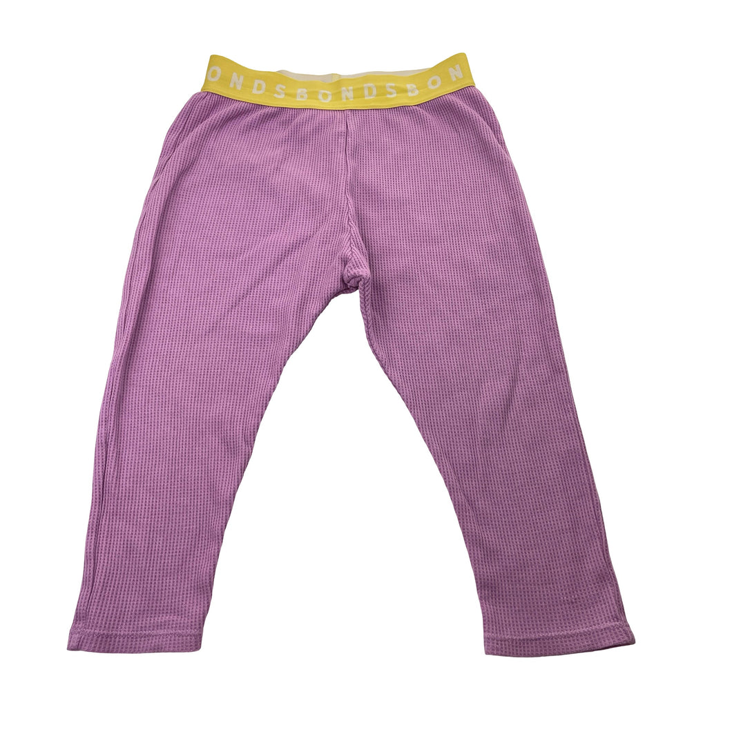 Girls Bonds, waffle pyjama pants / bottoms, FUC, size 3,  