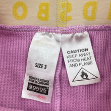 Load image into Gallery viewer, Girls Bonds, waffle pyjama pants / bottoms, FUC, size 3,  