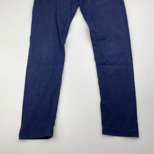 Girls Brilliant Basics, navy stretchy leggings, Inside leg: 50cm, GUC, size 8,  