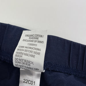 Girls Brilliant Basics, navy stretchy leggings, Inside leg: 50cm, GUC, size 8,  