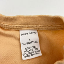 Load image into Gallery viewer, Girls Baby Berry, yellow short sleeve top, FUC, size 1,  