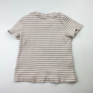 Unisex Dymples, striped ribbed tee / top, FUC, size 1,  