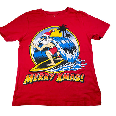 Boys Anko, red cotton Christmas tee / top, FUC, size 10,  