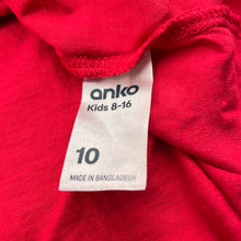 Load image into Gallery viewer, Boys Anko, red cotton Christmas tee / top, FUC, size 10,  