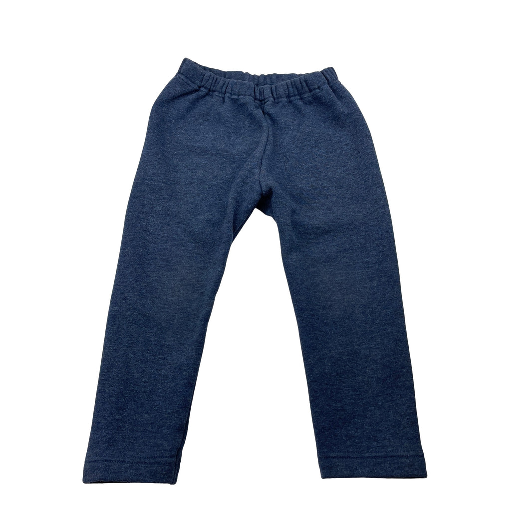 Unisex Uniqlo, fleece lined casual pants, elasticated, Inside leg: 29cm, GUC, size 2,  