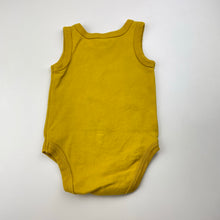 Load image into Gallery viewer, Unisex Baby Berry, yellow cotton singletsuit / romper, FUC, size 000,  
