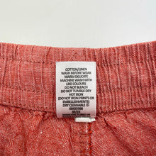 Load image into Gallery viewer, Boys Target, cotton / linen shorts, elasticated, GUC, size 6,  