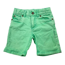 Load image into Gallery viewer, Boys Pumpkin Patch, green stretch cotton shorts, adjustable, FUC, size 2,  