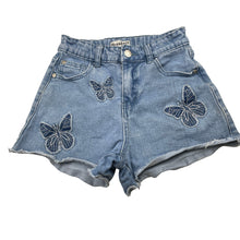 Load image into Gallery viewer, Girls Breakers, stretch denim jean shorts, adjustable, GUC, size 8,  