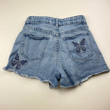 Load image into Gallery viewer, Girls Breakers, stretch denim jean shorts, adjustable, GUC, size 8,  