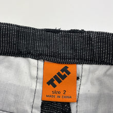 Load image into Gallery viewer, Boys Tilt, black &amp; white shorts, adjustable, GUC, size 2,  