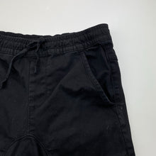 Load image into Gallery viewer, Boys Target, black stretch cotton shorts, elasticated, FUC, size 10,  