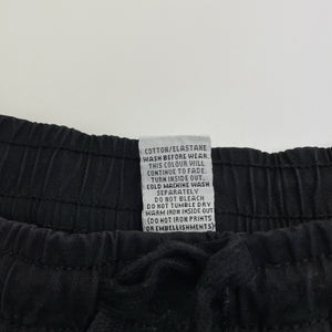 Boys Target, black stretch cotton shorts, elasticated, FUC, size 10,  
