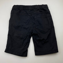 Load image into Gallery viewer, Boys Target, black stretch cotton shorts, elasticated, FUC, size 10,  