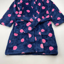 Load image into Gallery viewer, Girls Target, soft fleece dressing gown / bath robe, light mark right armpit, FUC, size 2,  