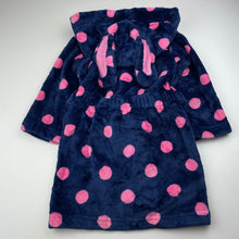Load image into Gallery viewer, Girls Target, soft fleece dressing gown / bath robe, light mark right armpit, FUC, size 2,  